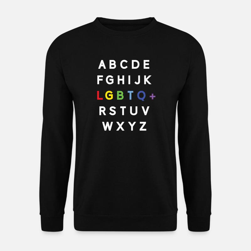 Pride Month LGBTQ - LGBTQ-Alphabet - Unisex Pullover - Schwarz