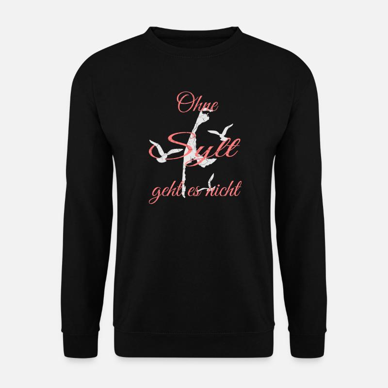 Urlaubsinsel Sylt Motiv - Unisex Pullover - Schwarz