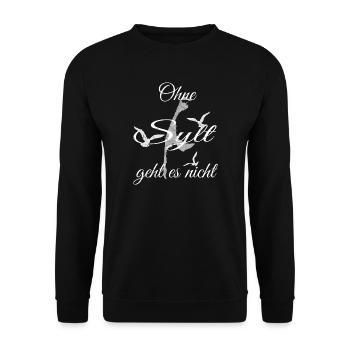 Insel Sylt - Unisex Pullover - Schwarz - Vorne - Alina (178cm) & Michal (187cm)