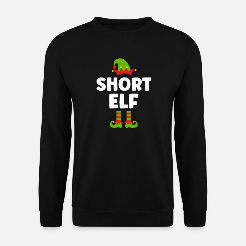 Weihnachten lustig kleiner Elf - Unisex Pullover - Schwarz
