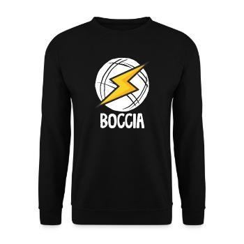 Boccia player clothing with boccia balls Boccia - Unisex Sweatshirt - black - Front - Alina (178cm) & Michal (187cm)