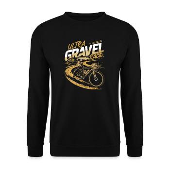 Ultra Travel Race Vélo Gravel Bike - Sweat-shirt Unisexe - noir - Devant - Alina (178cm) & Michal (187cm)