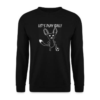 Fennek Let's Play Ball! - Unisex Pullover - Schwarz - Vorne - Alina (178cm) & Michal (187cm)