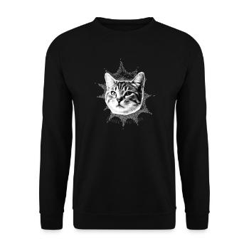 Design super cadeau miaou - Sweat-shirt Unisexe - noir - Devant - Alina (178cm) & Michal (187cm)