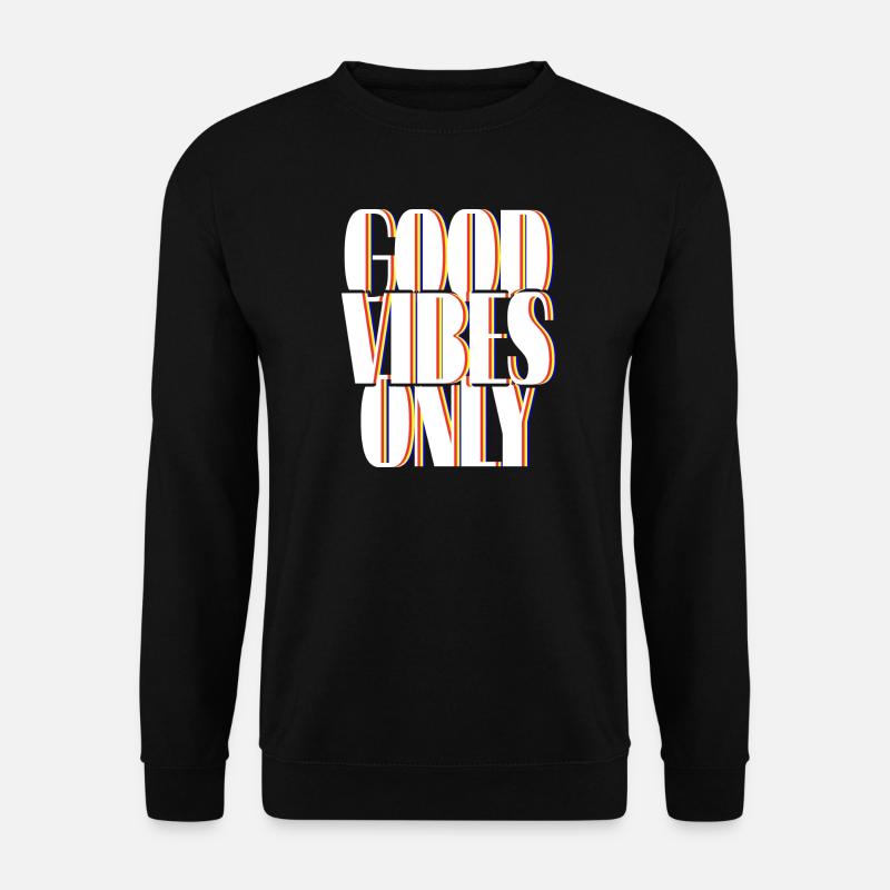 Positive Vibes nur in den 80ern - Unisex Pullover - Schwarz