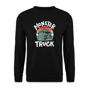 Monster Truck - Unisex Pullover - Schwarz - Vorne - Alina (178cm) & Michal (187cm)