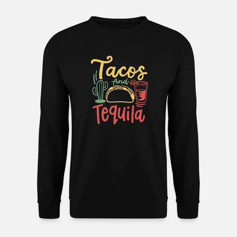 Tacos Tequila Cinco de Mayo mexikanisch - Unisex Pullover - Schwarz