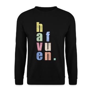 Have fun. - Unisex Sweatshirt - black - Front - Alina (178cm) & Michal (187cm)