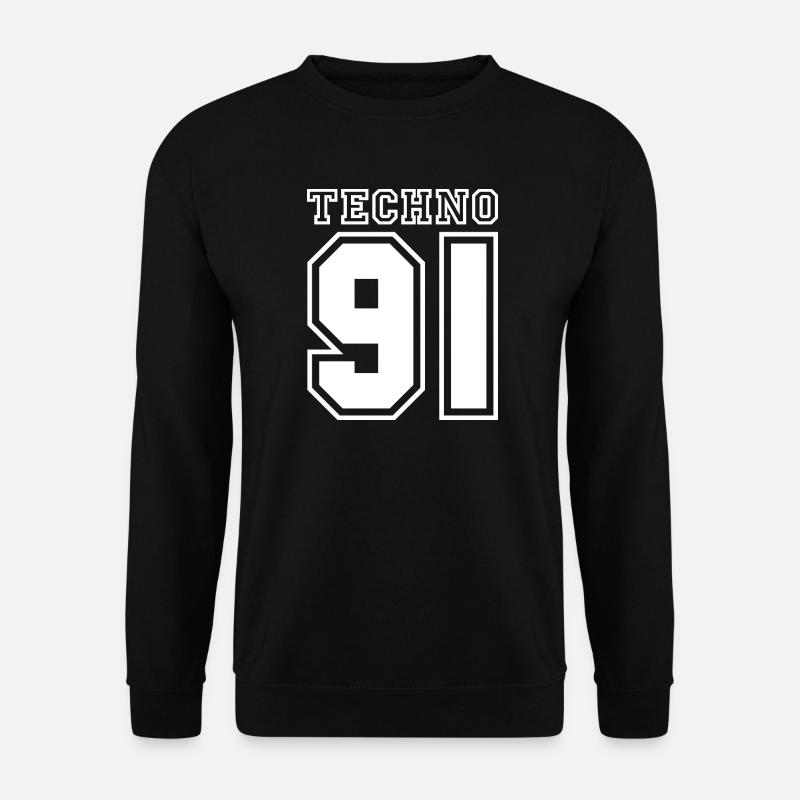 TECHNO 91 - Unisex Pullover - Schwarz