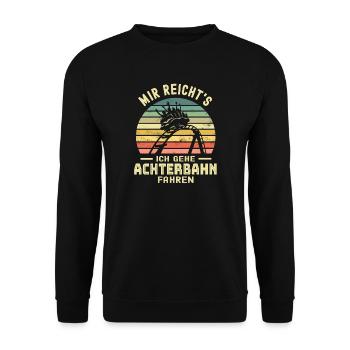 Achterbahn - Unisex Pullover - Schwarz - Vorne - Alina (178cm) & Michal (187cm)