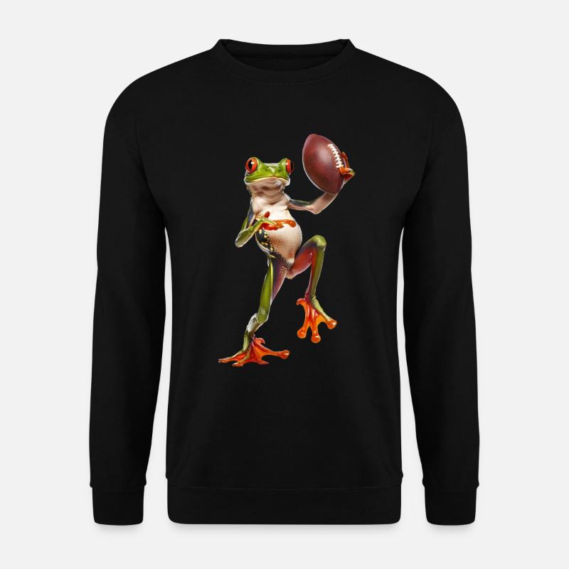 Laubfrosch Fußball - Unisex Pullover - Schwarz