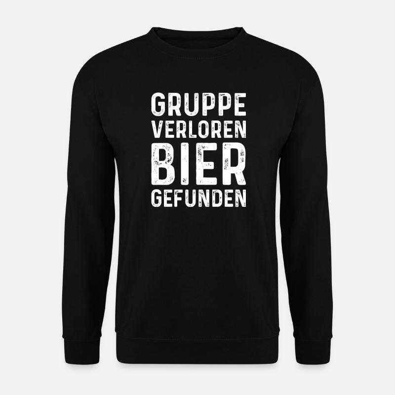 Festival Spruch Bier - Unisex Pullover - Schwarz