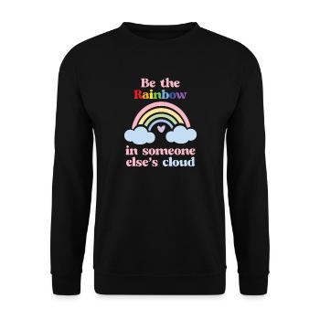 LGBTQ Pride Month - Be the Rainbow - Unisex Sweatshirt - black - Front - Alina (178cm) & Michal (187cm)