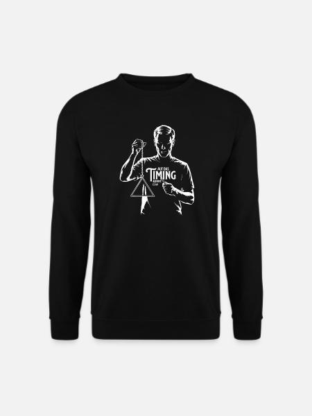 Triangel Perkussionist- Auf das Timing kommt es an - Unisex Pullover - Schwarz