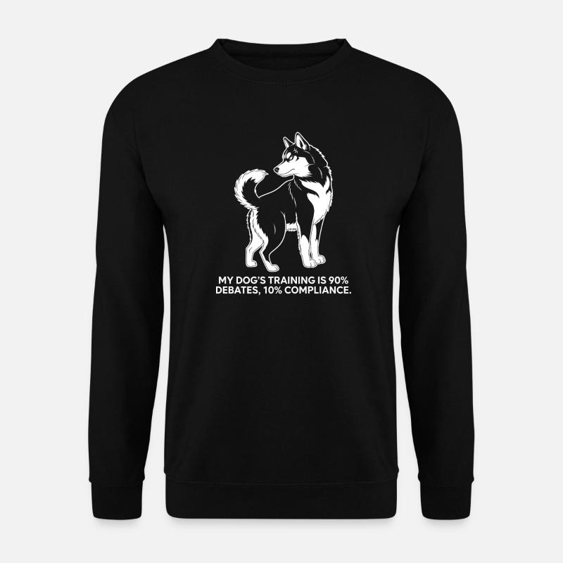 Debattierender Hund - Unisex Pullover - Schwarz