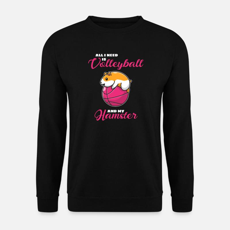 Hamster Volleyball - Unisex Pullover - Schwarz