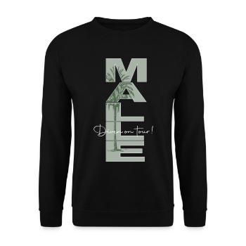 Malle_Diven - Sweat-shirt Unisexe - noir - Devant - Alina (178cm) & Michal (187cm)
