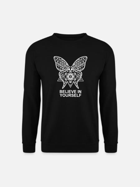 Believe In Yourself Butterfly - Unisex Sweatshirt - black