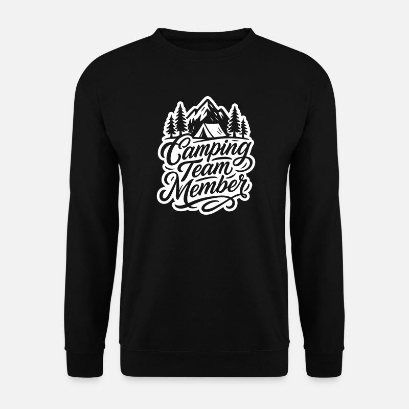 Camping Team Tent Mountains - Unisex Sweatshirt - black