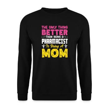 Apotheker Pharmazeutisch-technischer - Unisex Pullover - Schwarz - Vorne - Alina (178cm) & Michal (187cm)
