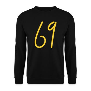 69 - Unisex Pullover - Schwarz - Vorne - Alina (178cm) & Michal (187cm)