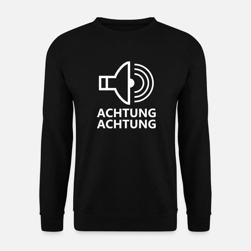 Attention Attention lettering - Unisex Sweatshirt - black