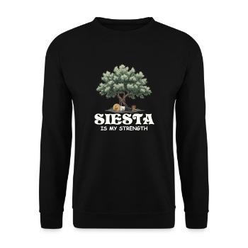 Sieste - Sweat-shirt Unisexe - noir - Devant - Alina (178cm) & Michal (187cm)