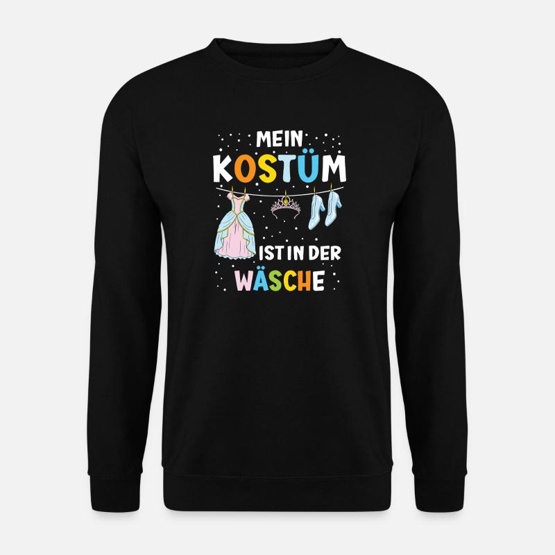 Mon costume est à la buanderie – carnaval drôle - Sweat-shirt Unisexe - noir