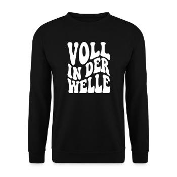 Plein dans la vague - Sweat-shirt Unisexe - noir - Devant - Alina (178cm) & Michal (187cm)