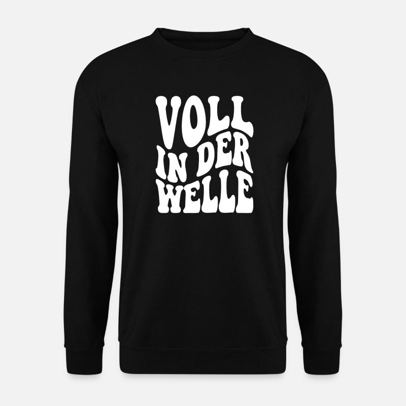 Plein dans la vague - Sweat-shirt Unisexe - noir