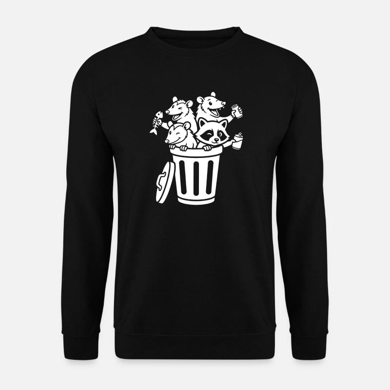 Mülltonnen-Gang - Unisex Pullover - Schwarz