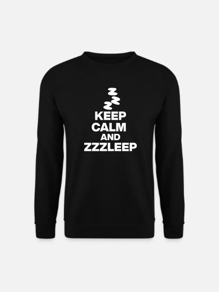 KEEP CALM AND ZZZLEEP 1aZzzleep - Unisex Sweatshirt - black