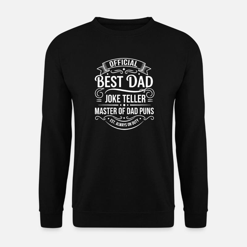 Official Dad Jokes Master Badge - Unisex Sweatshirt - black