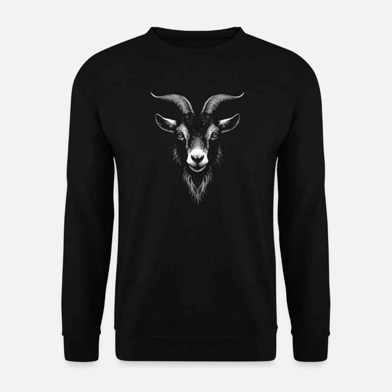  Ziege - Unisex Pullover - Schwarz