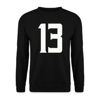 13 - Unisex Sweatshirt - black - Front - Alina (178cm) & Michal (187cm)