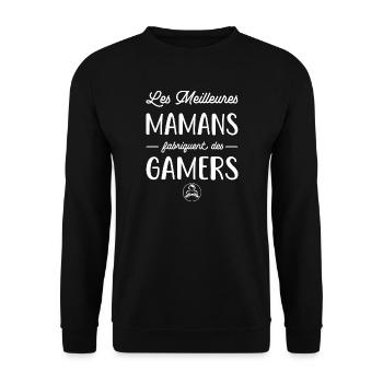 Les meilleures mamans fabriquent des gamers humour - Sweat-shirt Unisexe - noir - Devant - Alina (178cm) & Michal (187cm)
