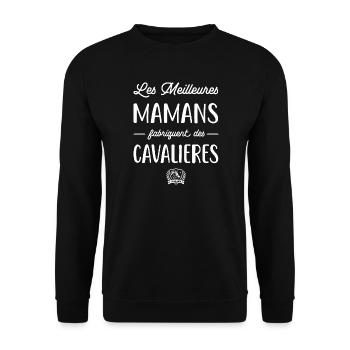 Les meilleures mamans fabriquent des cavalières - Sweat-shirt Unisexe - noir - Devant - Alina (178cm) & Michal (187cm)