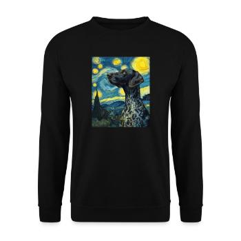 Deutsch Kurzhaar - Unisex Pullover - Schwarz - Vorne - Alina (178cm) & Michal (187cm)