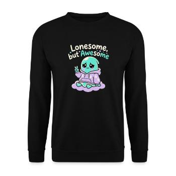 Lonesome Ghost - Unisex Sweatshirt - black - Front - Alina (178cm) & Michal (187cm)