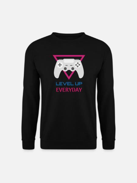 Level Up Everyday Gamer - Unisex Sweatshirt - black
