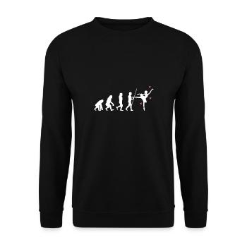 Ballett Ballerina Tanzen Dance Evolution - Unisex Pullover - Schwarz - Vorne - Alina (178cm) & Michal (187cm)