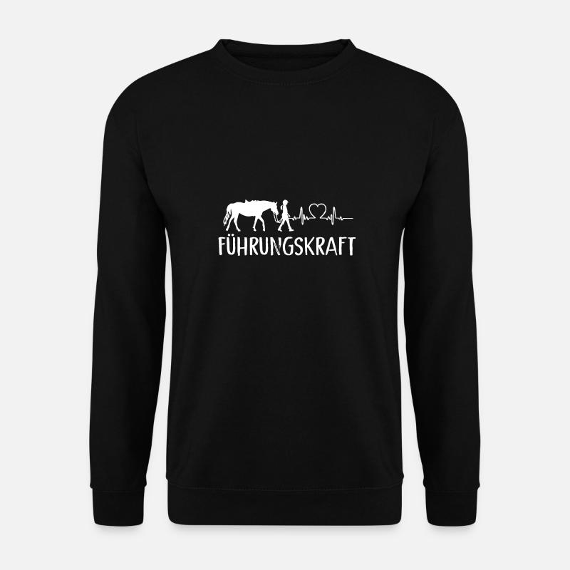 Führungskraft Reiten Pferd Reitsport Reiter Pony - Unisex Pullover - Schwarz