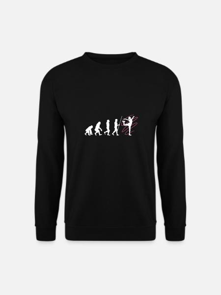 Eiskunstläuferin Evolution Eiskunstlaufen - Unisex Pullover - Schwarz