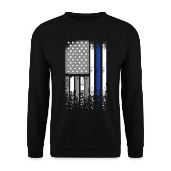 Police de police Commissaire - Sweat-shirt Unisexe - noir - Devant - Alina (178cm) & Michal (187cm)