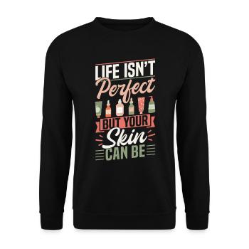 Beautician Make Up Artist Life - Unisex Pullover - Schwarz - Vorne - Alina (178cm) & Michal (187cm)