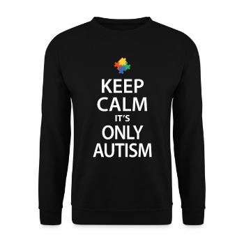 Autism - Unisex Sweatshirt - black - Front - Alina (178cm) & Michal (187cm)