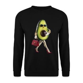 Frauen Avocado - Unisex Pullover - Schwarz - Vorne - Alina (178cm) & Michal (187cm)