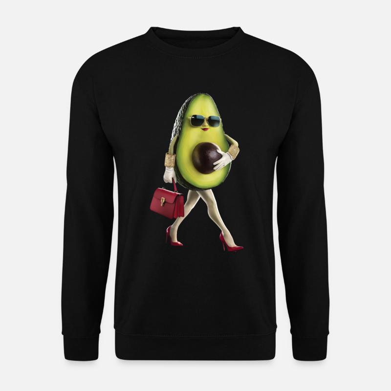 Frauen Avocado - Unisex Pullover - Schwarz