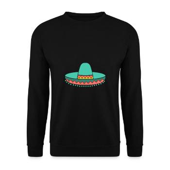 Strohhut Sombrero - Unisex Pullover - Schwarz - Vorne - Alina (178cm) & Michal (187cm)