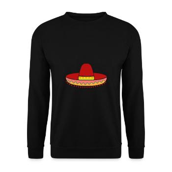 Sombrero Cinco de Mayo Strohhut - Unisex Pullover - Schwarz - Vorne - Alina (178cm) & Michal (187cm)